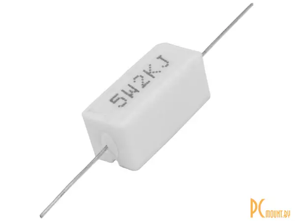 RX27-1 2.0 кОм 5W 5% / SQP5 Резистор постоянный проволочный в керамо-цементном корпусе